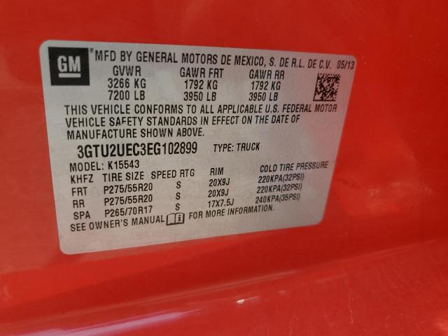 3GTU2UEC3EG102899 GMC Sierra K1500 Sle