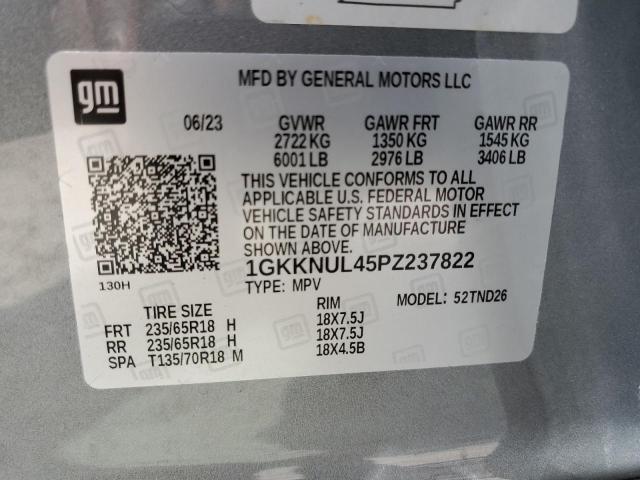 1GKKNUL45PZ237822 GMC ACADIA SLT