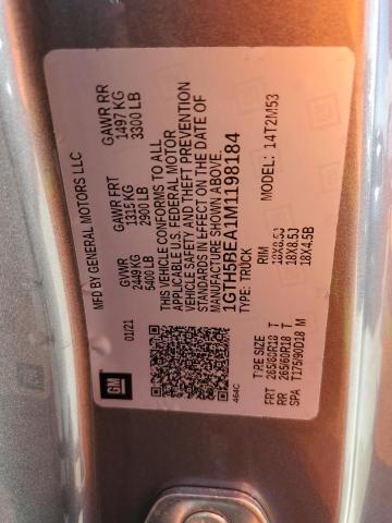 1GTH5BEA1M1198184 GMC Canyon Elevation