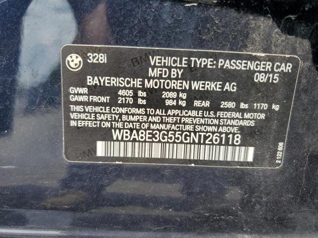 WBA8E3G55GNT26118 BMW 328 Xi Sulev
