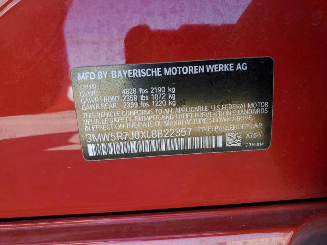 3MW5R7J0XL8B22357 BMW 330XI