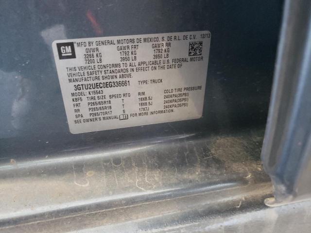 3GTU2UEC0EG336661 GMC Sierra K1500 Sle
