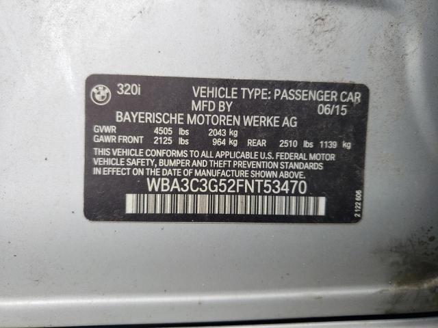 WBA3C3G52FNT53470 BMW 320 I Xdrive