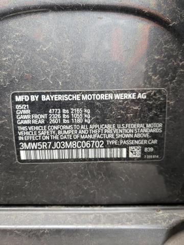 3MW5R7J03M8C06702 BMW 330XI