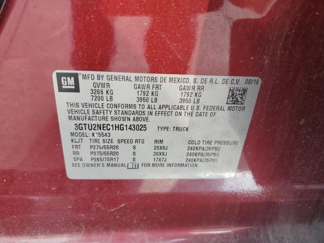 3GTU2NEC1HG143025 GMC Sierra K1500 Slt