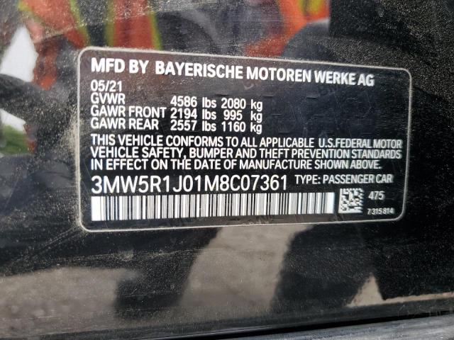 3MW5R1J01M8C07361 BMW 330I