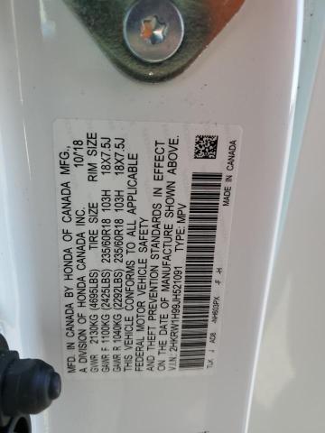 2HKRW1H99JH521091 Honda Cr-v Touring
