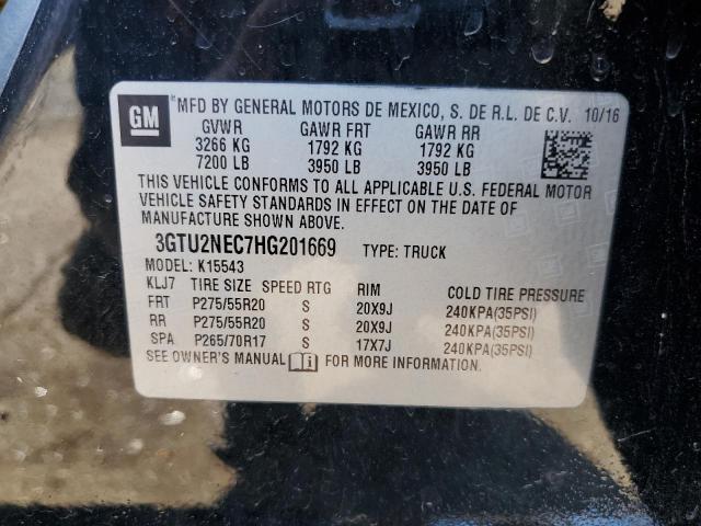 3GTU2NEC7HG201669 GMC Sierra K1500 Slt