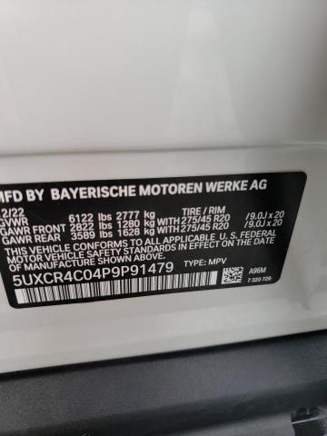 5UXCR4C04P9P91479 BMW X5 Sdrive 40i