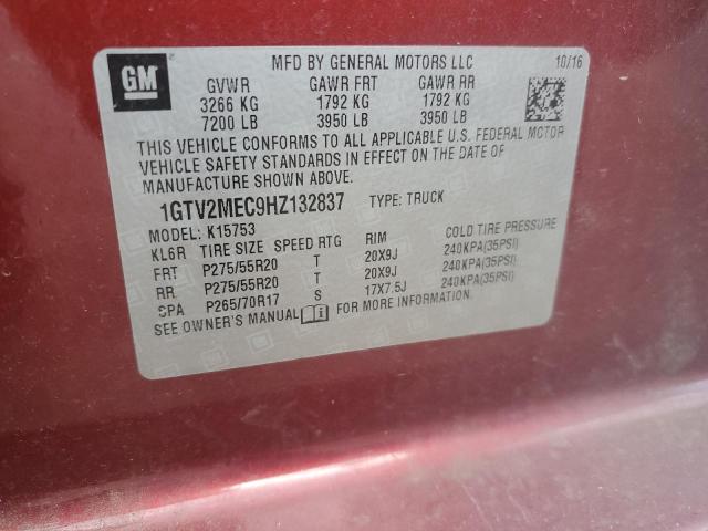 1GTV2MEC9HZ132837 GMC Sierra K1500 Sle