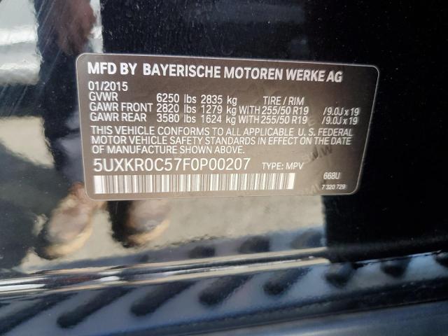 5UXKR0C57F0P00207 BMW X5 Xdrive35i