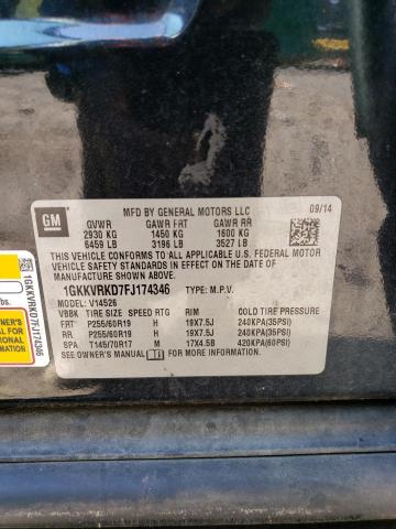 1GKKVRKD7FJ174346 GMC Acadia Slt-1
