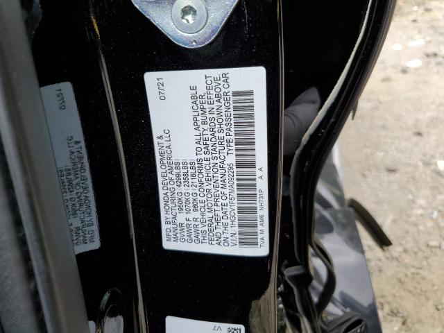 Honda ACCORD EXL 2021 1HGCV1F57MA092295 Image 12