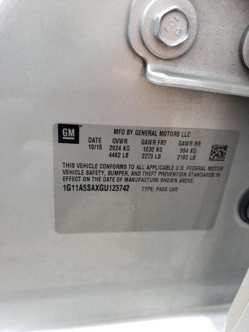 1G11A5SAXGU123742 Chevrolet Malibu Limited Ls