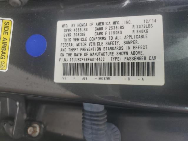 19UUB2F59FA014400 Acura TLX TECH