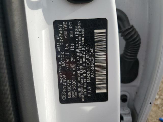 KMHGN4JEXFU091731 Hyundai Genesis 3.8l