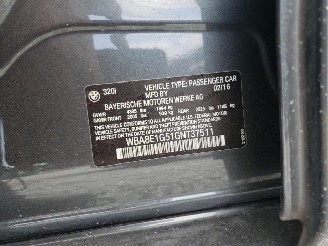 WBA8E1G51GNT37511 BMW 320 I