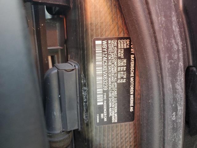 WBY1Z4C5XEVX63239 BMW I3 REX