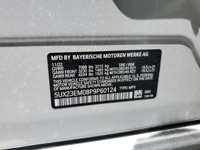 5UX23EM08P9P60124 BMW X7 Xdrive40i