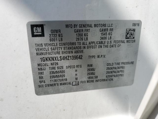 1GKKNXLS4HZ139642 GMC Acadia Denali