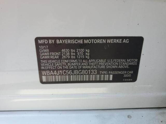 WBA4J1C56JBG80133 BMW 430i Gran Coupe