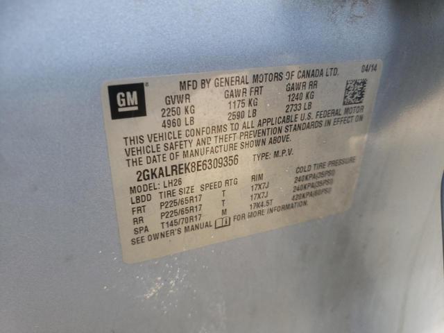 2GKALREK8E6309356 GMC Terrain Sle