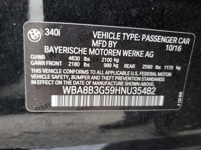 WBA8B3G59HNU35482 BMW 340 I