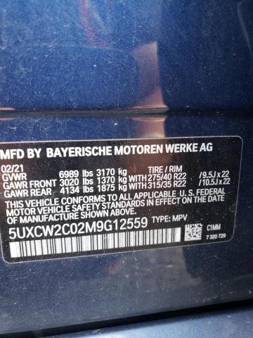 5UXCW2C02M9G12559 BMW X7 Xdrive40i