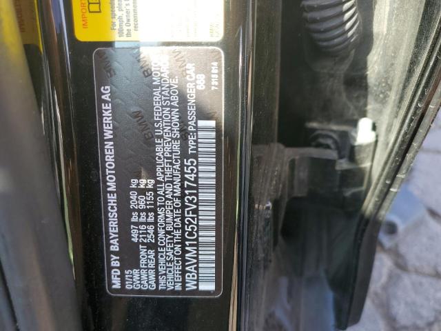WBAVM1C52FV317455 BMW X1 Sdrive28i