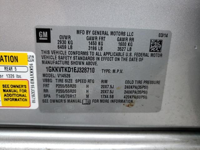 1GKKVTKD1EJ328710 GMC Acadia Denali