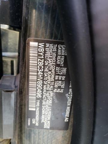 WBY1Z8C34HV890496 BMW I3 REX