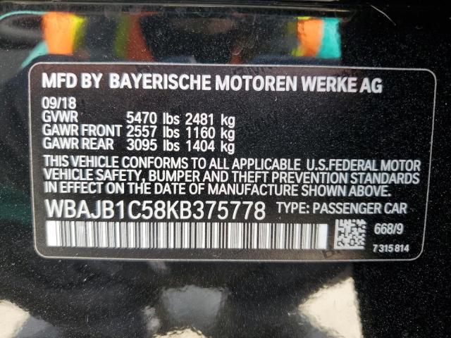 WBAJB1C58KB375778 BMW 530XE
