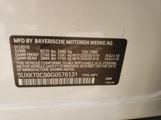 5UXKT0C50G0S76131 BMW X5 Xdr40e