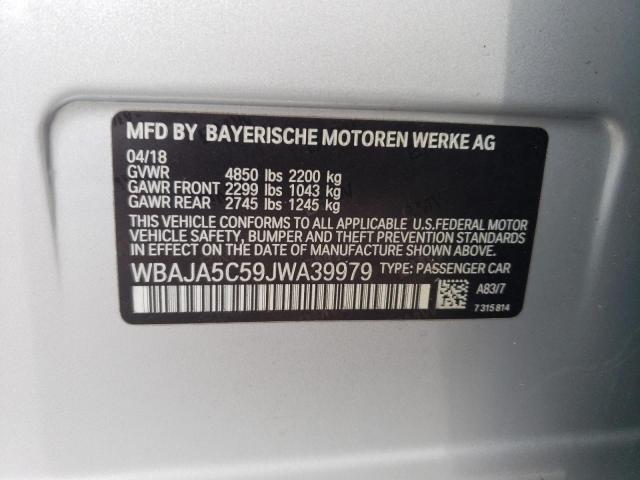 WBAJA5C59JWA39979 BMW 530 I