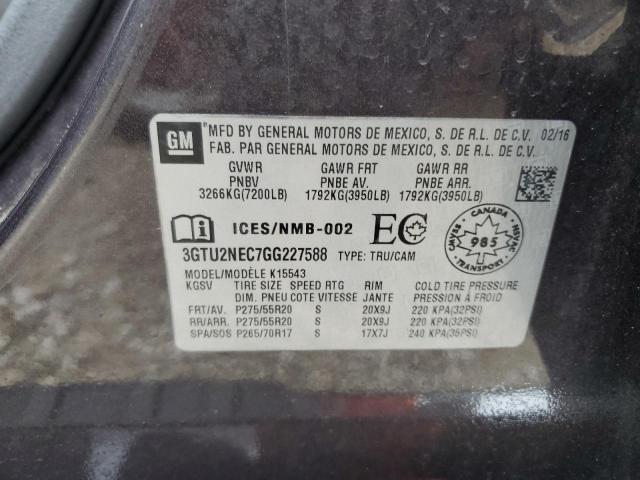 3GTU2NEC7GG227588 GMC Sierra K1500 Slt