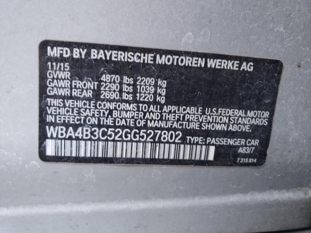WBA4B3C52GG527802 BMW 435 Xi Gran Coupe