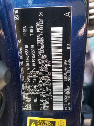 5TDYKRFH0GS157162 Toyota Highlander Limited