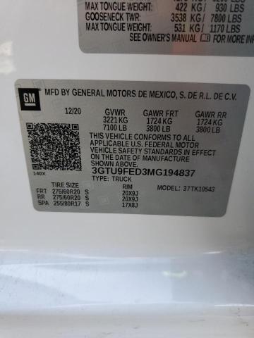 3GTU9FED3MG194837 GMC Sierra K1500 Denali