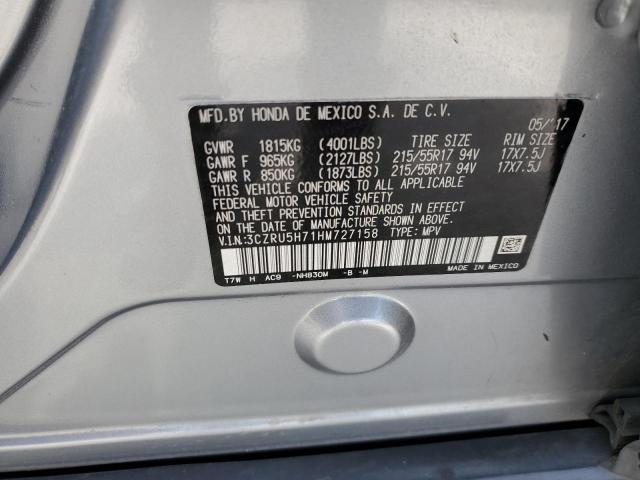 3CZRU5H71HM727158 Honda Hr-v Exl