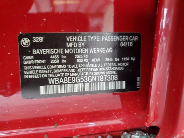 WBA8E9G53GNT87308 BMW 328 I Sulev