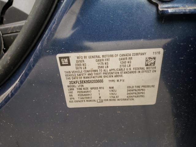 2GKFLSEK8G6203666 GMC Terrain Sle