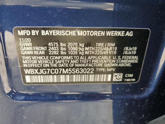 WBXJG7C07M5S63022 BMW X1 Sdrive28i