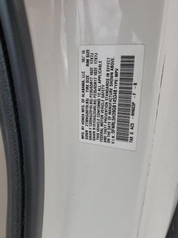 5FNRL5H39GB145348 Honda ODYSSEY SE