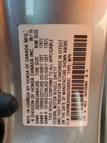 2HKRM3H4XGH549951 Honda CR-V SE