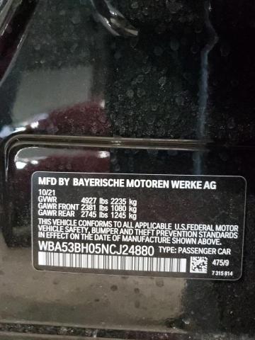 WBA53BH05NCJ24880 BMW 530 I