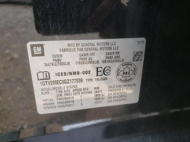 1GTV2MEC8GZ177539 GMC Sierra K1500 Sle