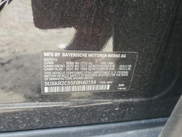 5UXKR2C55F0H40154 BMW X5 Sdrive35i