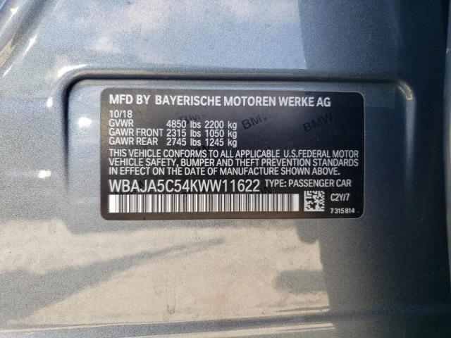 WBAJA5C54KWW11622 BMW 530 I
