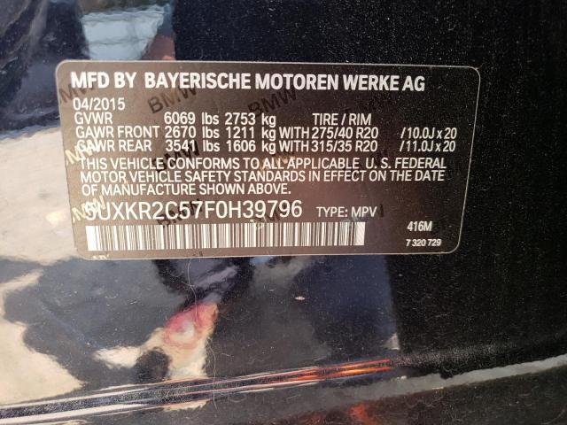 5UXKR2C57F0H39796 BMW X5 Sdrive35i