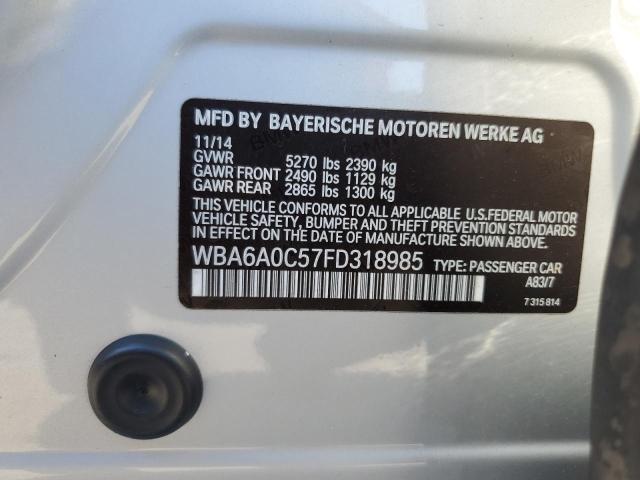 WBA6A0C57FD318985 BMW 640 I Gran Coupe